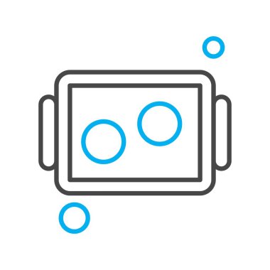  Vektör tepsisi simgesi, vektör, illüstrasyon, fırın konsepti