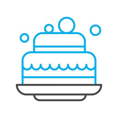 Vektör pankek simgesi, vektör, illüstrasyon, fırın konsepti