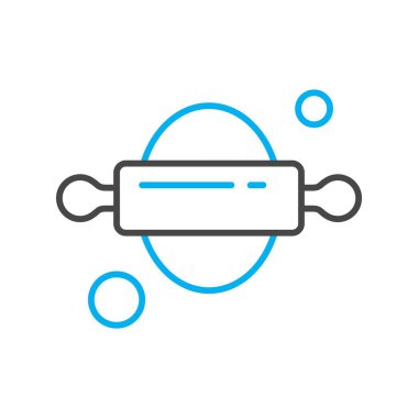 Vektör merdane web simgesi, fırın konsepti