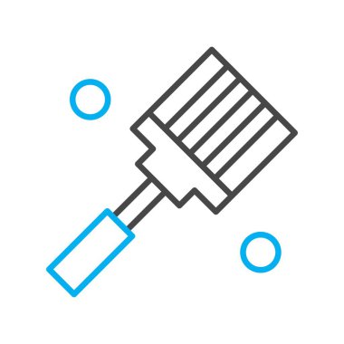 Spatula Simgesinin Vektör illüstrasyonu