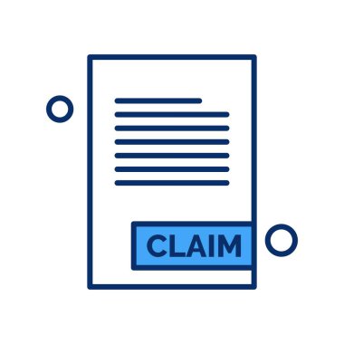 Belgenin vektör illüstrasyonu, basit simge tasarımı