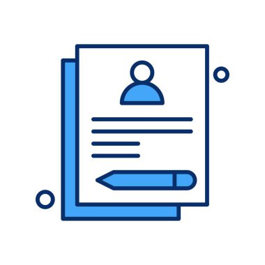 Belgenin vektör illüstrasyonu, basit simge tasarımı