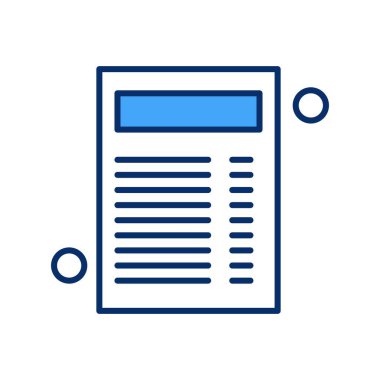 Belge Simgesi vektör illüstrasyonunu rapor et