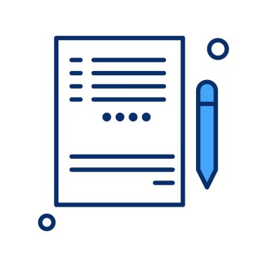 Not Defteri Simgesinin Vektör illüstrasyonu