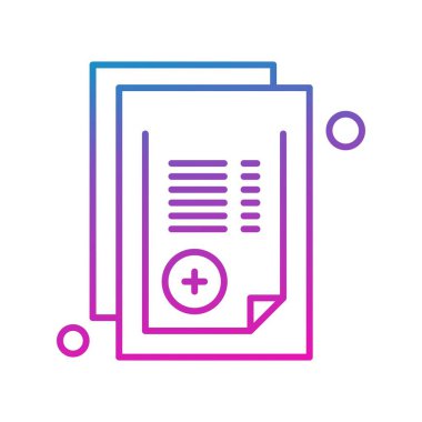 Belge Simgesi vektör illüstrasyonunu rapor et