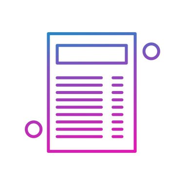 Belge Simgesi vektör illüstrasyonunu rapor et