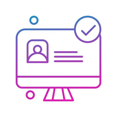  Vektör lcd monitörü Simge dijital resmi 