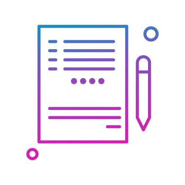 Not Defteri Simgesinin Vektör illüstrasyonu