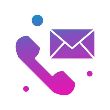 Vektör telefon simgesi, vektör illüstrasyonu  