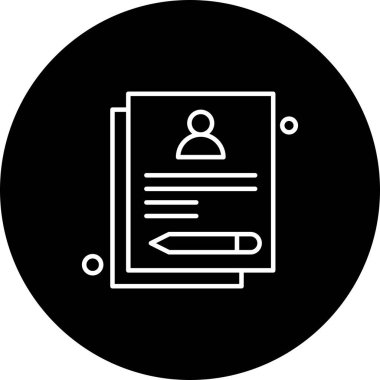 belge simgesi, vektör çizimi