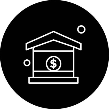 Vektör ev simgesi, vektör illüstrasyonu  