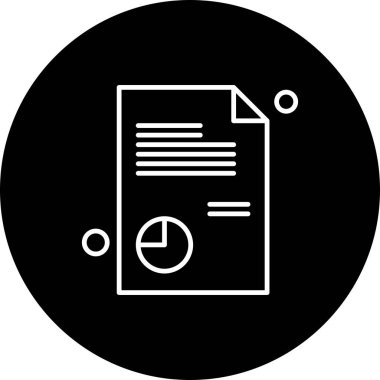 Belge Simgesi vektör illüstrasyonunu rapor et