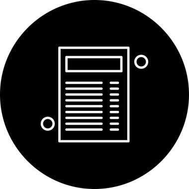 Belge Simgesi vektör illüstrasyonunu rapor et