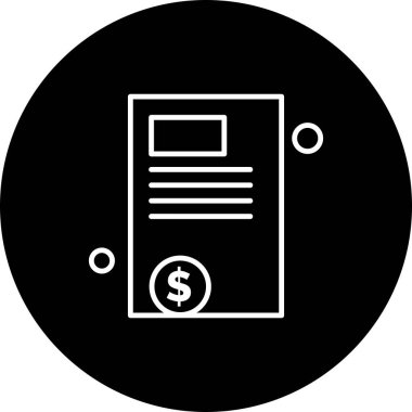 Belge Simgesi vektör illüstrasyonunu rapor et