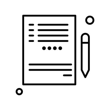 Not Defteri Simgesinin Vektör illüstrasyonu