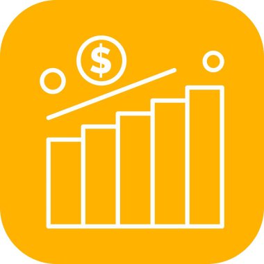 Grafik simgesinin vektör illüstrasyonu