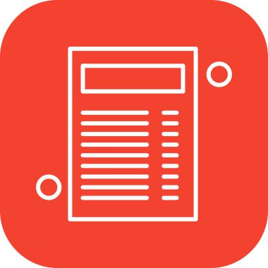 Belge Simgesi vektör illüstrasyonunu rapor et