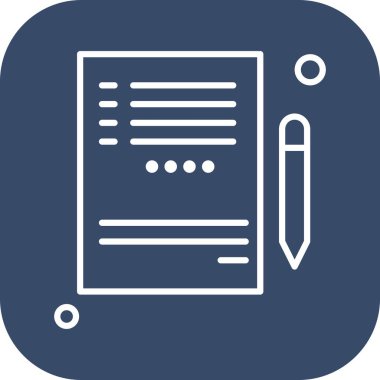 Not Defteri Simgesinin Vektör illüstrasyonu