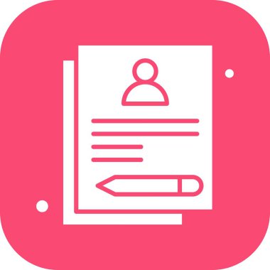 Belgenin vektör illüstrasyonu, basit simge tasarımı