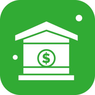 Vektör ev simgesi, vektör illüstrasyonu  