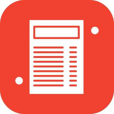 Belge Simgesi vektör illüstrasyonunu rapor et