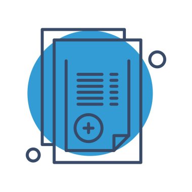 Belge Simgesi vektör illüstrasyonunu rapor et