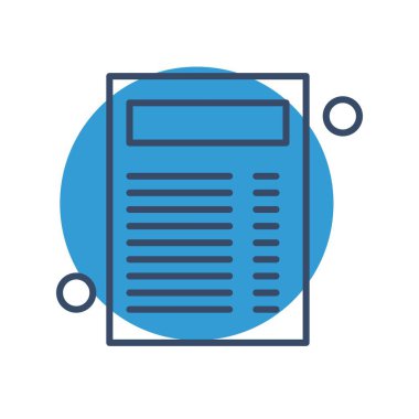 Belge Simgesi vektör illüstrasyonunu rapor et