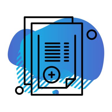 Belge Simgesi vektör illüstrasyonunu rapor et