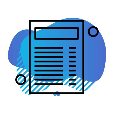 Belge Simgesi vektör illüstrasyonunu rapor et