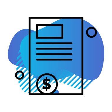 Belge Simgesi vektör illüstrasyonunu rapor et