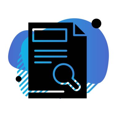 belge simgesi, vektör çizimi