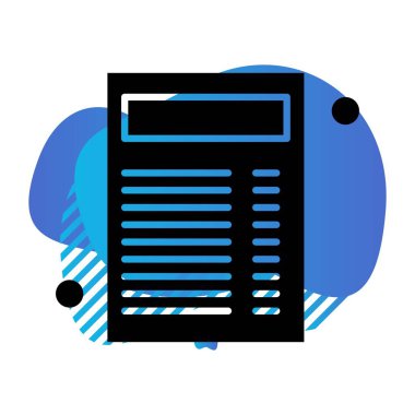 Belge Simgesi vektör illüstrasyonunu rapor et