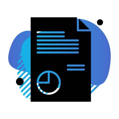 Belge Simgesi vektör illüstrasyonunu rapor et