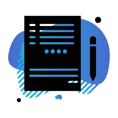 Not Defteri Simgesinin Vektör illüstrasyonu