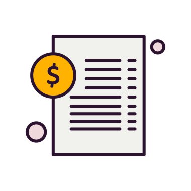 Belge Simgesi vektör illüstrasyonunu rapor et