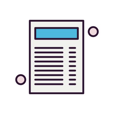 Belge Simgesi vektör illüstrasyonunu rapor et