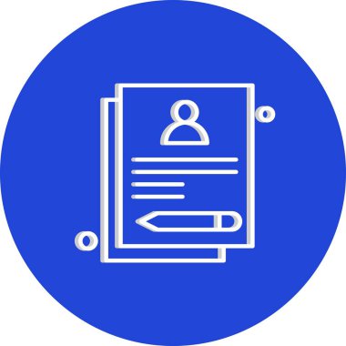 Belgenin vektör illüstrasyonu, basit simge tasarımı