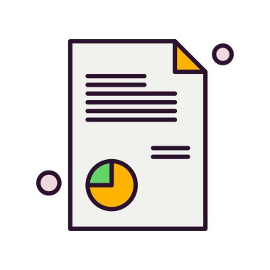 Belge Simgesi vektör illüstrasyonunu rapor et