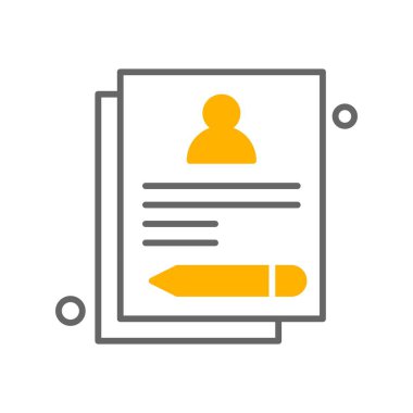 Belgenin vektör illüstrasyonu, basit simge tasarımı