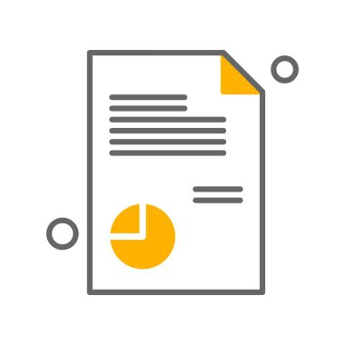 Belge Simgesi vektör illüstrasyonunu rapor et