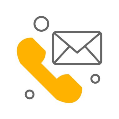 Vektör telefon simgesi, vektör illüstrasyonu  