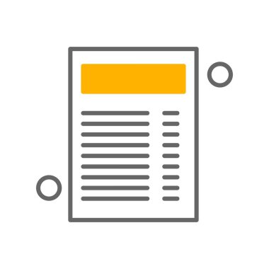 Belge Simgesi vektör illüstrasyonunu rapor et