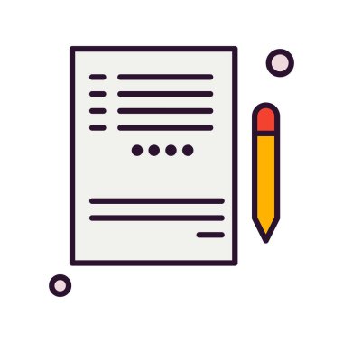 Not Defteri Simgesinin Vektör illüstrasyonu