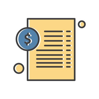 Belge Simgesi vektör illüstrasyonunu rapor et