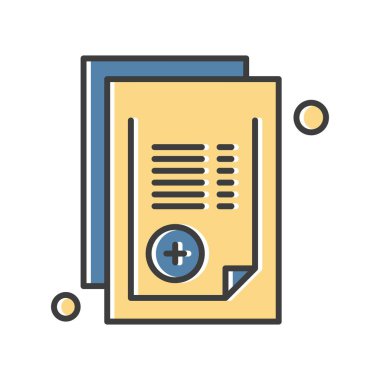 Belge Simgesi vektör illüstrasyonunu rapor et