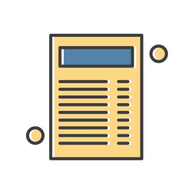 Belge Simgesi vektör illüstrasyonunu rapor et