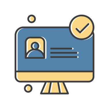  Vektör lcd monitörü Simge dijital resmi 