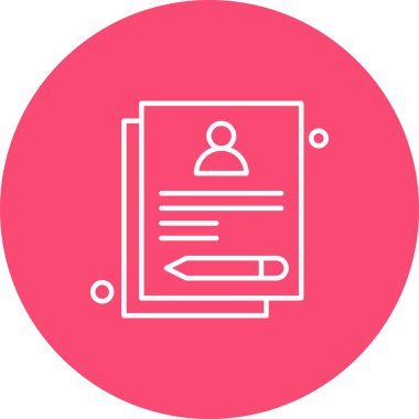 Belgenin vektör illüstrasyonu, basit simge tasarımı