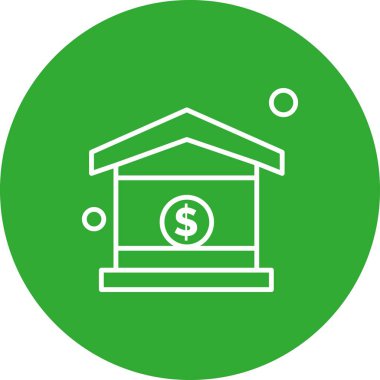 Vektör ev simgesi, vektör illüstrasyonu  