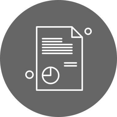 Belge Simgesi vektör illüstrasyonunu rapor et